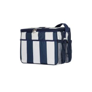 Trespass Nukool Large Cool Bag (Navy Stripe)